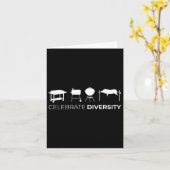 Vier diversiteit BBQ Grill Kaart (Gele Bloem)