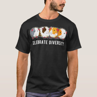 Vier Diversiteit Cavia Pig Premium T-shirt