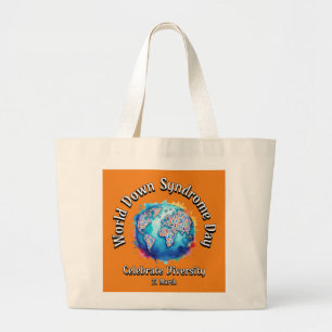 Vier diversiteit. grote tote bag