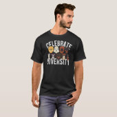 Vier Diversiteit Honden Eigenaar Hond T-shirt (Voorkant volledig)