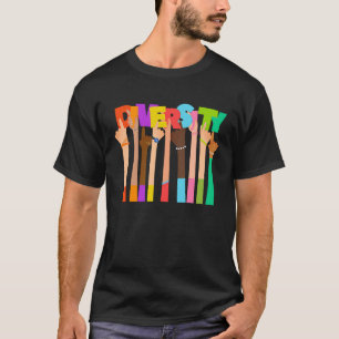 Vier Diversiteit Liefde Gelijkheid T-shirt