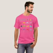 Vier diversiteit motorfiets en motorfiets t-shirt (Voorkant volledig)
