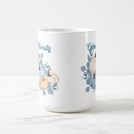 Vier diversiteit pompoen koffiemok (Center)