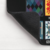 Vier diversiteit quiltambacht patchwork muismat (Hoek)
