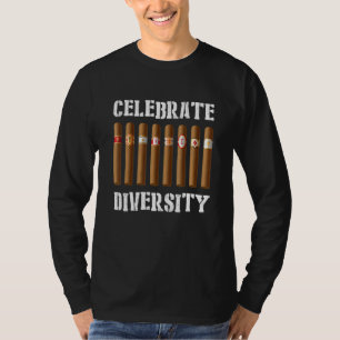 Vier Diversiteit Sigaren Cubaanse sigaar Roker 1 T-shirt