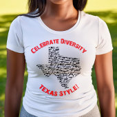 Vier diversiteit - Texas Style T-shirt