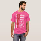 Vier Diversiteit Verschillende Pistool Pistool Lie T-shirt (Voorkant volledig)