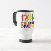 Vier Diversity-mok Reisbeker (Voorkant links)