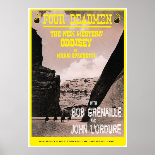 Vier dode Mannen Poster (Voorkant)