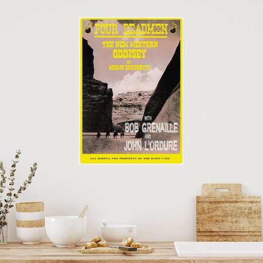 Vier dode Mannen Poster (Keuken)