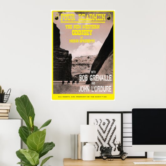 Vier dode Mannen Poster (Thuiskantoor)