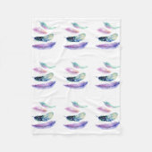 Vier doezelvaten fleece deken (Voorkant)