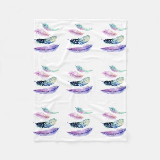 Vier doezelvaten fleece deken (Voorkant)