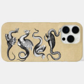 Vier Dragons Sepia Case-Mate iPhone Case (Achterkant (horizontaal))