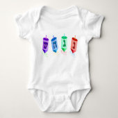 Vier Dreidels Baby Creeper Romper (Voorkant)