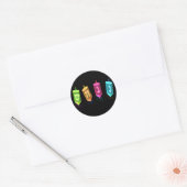 Vier Dreidels Stickers (Envelop)