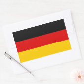 VIER Duitsland Tricolor Rechthoekige Sticker (Envelop)