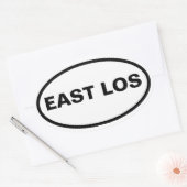 VIER "East Los" Ovale Sticker (Envelop)
