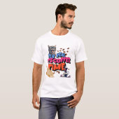 Vier echt, het is koffietijd t-shirt (Voorkant volledig)