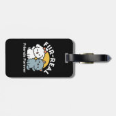 Vier echte vrienden voor altijd | Schattige kat en Bagagelabel (Achterkant horizontaal)