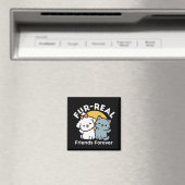 Vier echte vrienden voor altijd | Schattige kat en Magneet (Insitu (Vaatwasser))