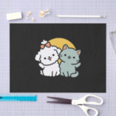 Vier echte vrienden voor altijd | Schattige kat en Tissuepapier (Craft)