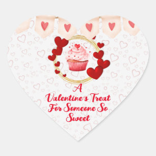Vier een klein cadeau voor iemand lief Geschenk Hart Sticker