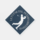 Vier een mijlpaal verjaardagsgolf servet (Hoek)