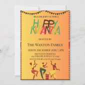 Vier eenheid: een vreugdevolle Kwanzaa-bijeenkomst Kaart (Voorkant)