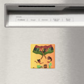 Vier eenheid: een vreugdevolle Kwanzaa-bijeenkomst Magneet (Insitu (Vaatwasser))