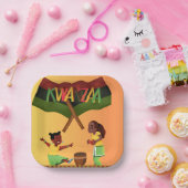 Vier eenheid: een vreugdevolle Kwanzaa-bijeenkomst Papieren Bordje (Feest)