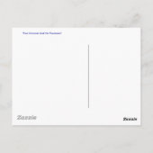 "Vier Eenhoorns leiden de Processie" Briefkaart (Achterkant)