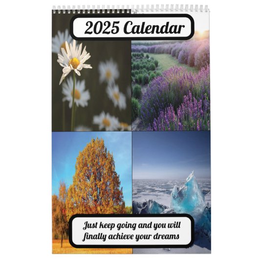 Vier eenvoudige seizoenen 2025 kalender (Hoes)
