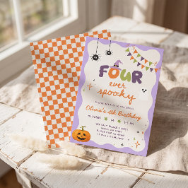 Vier-eeuwig Spooky Boo-Day Plezierige Verjaardagsu Kaart