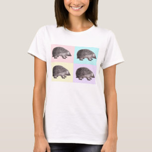 Vier egel T-Shirt -  pasteelkleuren