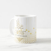 Vier Eid met gepersonaliseerde vreugde! Eid Mubara Koffiemok (Voorkant links)