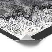 Vier Eigenaars zwart-wit Poster (Hoek)