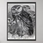 Vier Eigenaars  zwart-wit Poster (Voorkant)