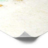 Vier eikenbomen in een Poster voor de kunst van he (Hoek)