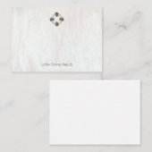 Vier Elegant Bijen Rustisch Visitekaartje Notitiekaartje (Voorkant / Achterkant)