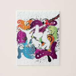 Vier elementen 101 legpuzzel
