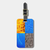 Vier elementen bagagelabel (Voorkant verticaal)