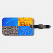 Vier elementen bagagelabel (Achterkant horizontaal)