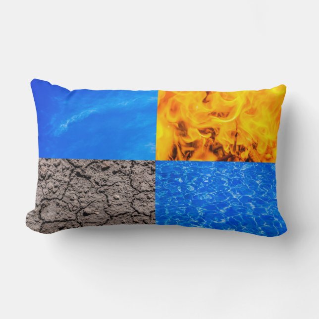 Vier elementen kussen (Voorkant)