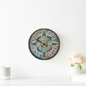 Vier elementen - Mandala Clock - Earth Day Ronde Klok (Huis)