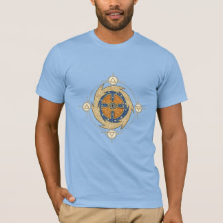 Vier Elementen Marokkaans Mandala Heilige Geometri T-shirt