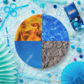 Vier elementen papieren bordje (Feest)