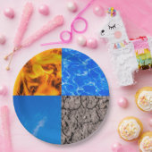 Vier elementen papieren bordje (Feest)