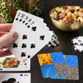Vier elementen pokerkaarten (Insitu)