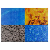 Vier elementen snijplank (Voorkant)